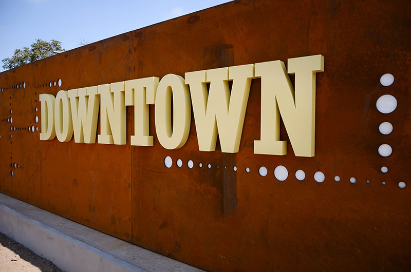 downtown sign